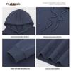 Felpa con cappuccio unisex in velluto e cotone 2025 Europe Cross TK Plus - Versatile per l'autunno, Stampa con lettere grandi