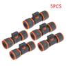 1PC Universal Garden Hose Adapter Double-End Quick Connect with Shutoff Valve Rust Resistant Fitting for Garden Watering Car Cleaning