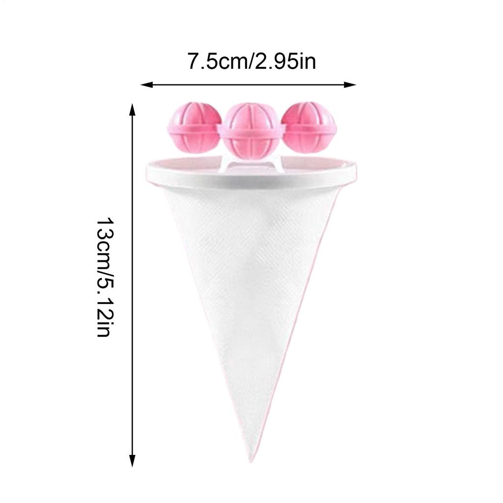 Washer Lint Catcher 3 Pieces Floating Reusable Remover Washing Machine Pet Hair Catcher for Home Shirt Household Daily Travel