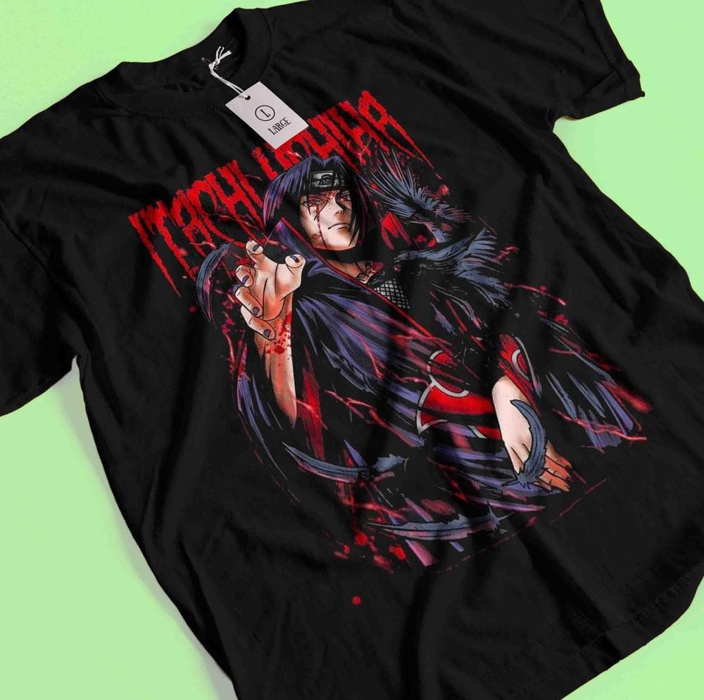 

Футболка Ітачі Учіха Футболка Наруто Футболка Джирайя Футболка Мадара Какаші Саске Аніме Футболка S