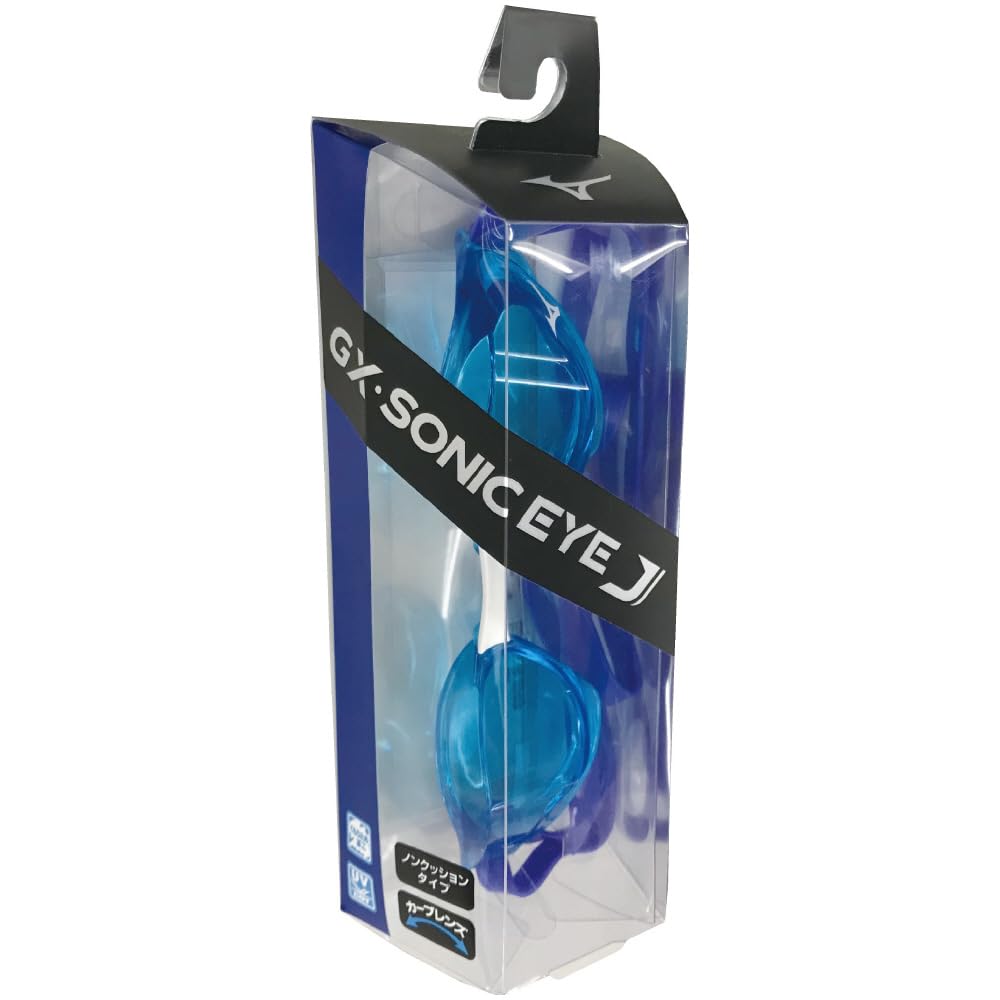 Mizuno GX SONIC EYE J Unisex Schwimmen Aqua Blau (Nicht gepolstert) Brille, N3JE900029,