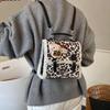Cartoon Cute Cat Girl Backpack Retro Leopard Print Kindergarten Baby Schoolbag Autumn And Winter Children'S Backpack