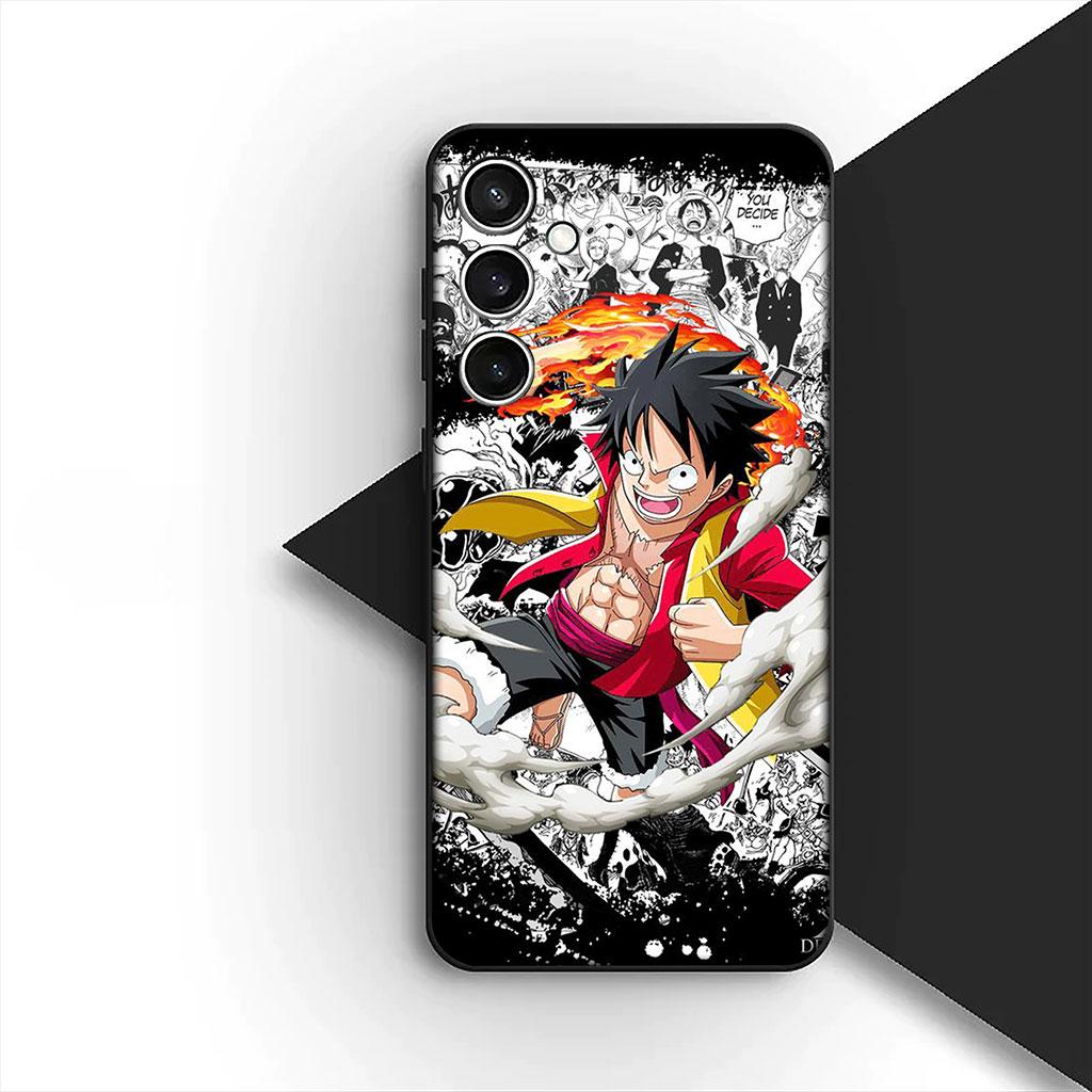 One Luffy Pieces Silicone Phone Cover for Apple iPhone 17 Air 12 13 Pro Max Mini ProMax 7 + 8 Plus Soft Case