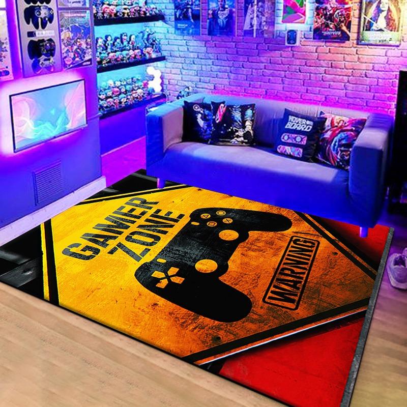 3D Game Console Controller Carpet for Living Room Children's Bedroom Crawling Mat Non-Slip E-sports Hall Decor Rug Home Doormat