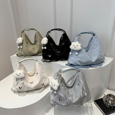 High Value Cloud Bag Fashionable New Niche Design Commuter Leisure Beautiful Double Shoulder Single Shoulder Crossbody Backpack