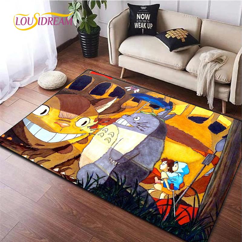Cute Cartoon Anime Carpet for Living Room Bedroom Rug Kitchen Kids Unslip Floor Mat Birthday Gift Photography Props Tintines Rug