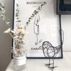 1Pc Iron Little Bird Statue Modern Design Animal Figurine Home Office Decoration Craft Home Decoration Accessories