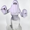 Ghost Girl Cosplay Dress For Halloween Party With Polyester And Spandex For Women