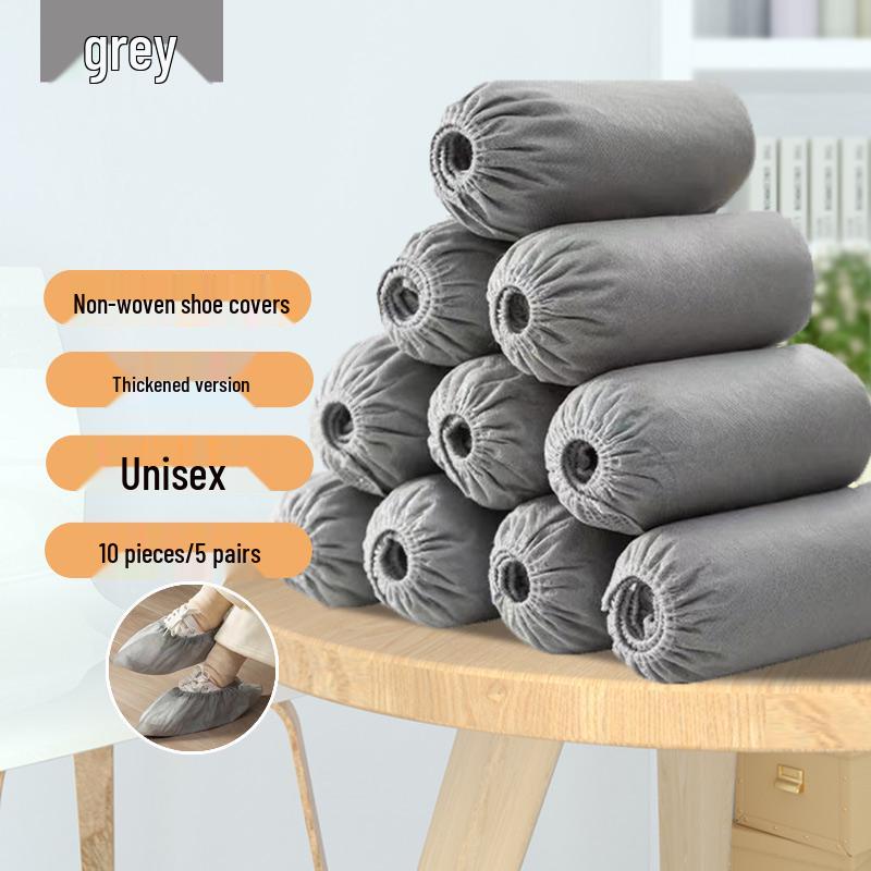 Thick Waterproof Non-slip Disposable Shoe Covers - Breathable, Dustproof, Wear-resistant for Indoor Use and Rainy Days
