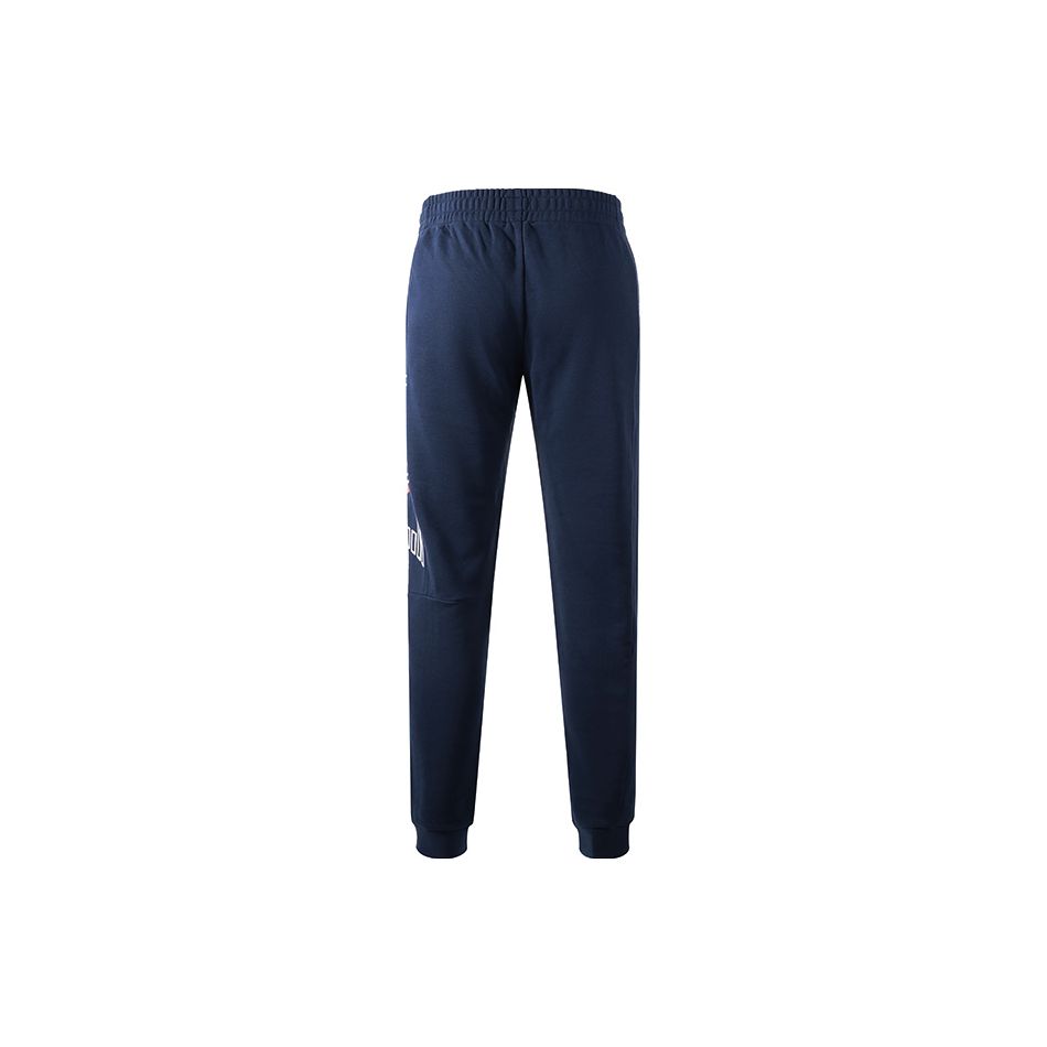Emporio Armani EA7 SS23 Logo Print Drawstring Cuffed Knit Sports Pants Men Bottoms Navy-Blue 3RPP56-PJLSZ-1554