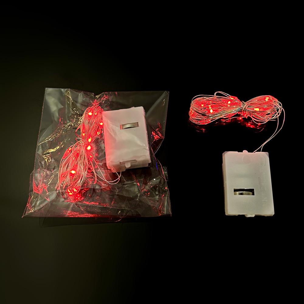 LED Copper Wire Fairy Lights - Three-Level White Box String Lights for Decorative and Atmosphere Settings