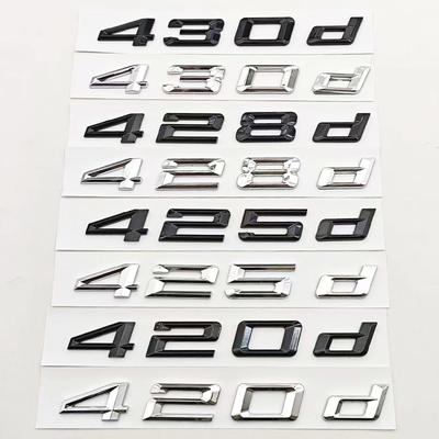 3D ABS Auto Písmena Logo 420d 430d Znak Nálepka Zadní Kufr Znaky Pro Řady 4 F32 F33 F36 Auto Značení Příslušenství