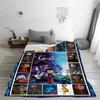 1 Stück Coraline 3D-bedruckte Flanelldecke Warme bequeme Decke für Zuhause Wohnzimmerdekoration Geburtstagsgeschenk für Kinder Mädchen Fans