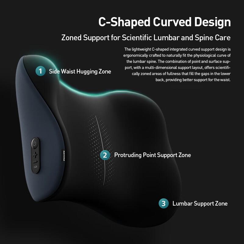 Philips Waist Massager Office | Home | Car 3-in-1 Use Relax your muscles.