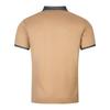 Fashionable Men's Casual Polo Shirt with Pocket Button, Long Placket, Collar, Striped Colour-Blocked Patchwork T-Shirt
