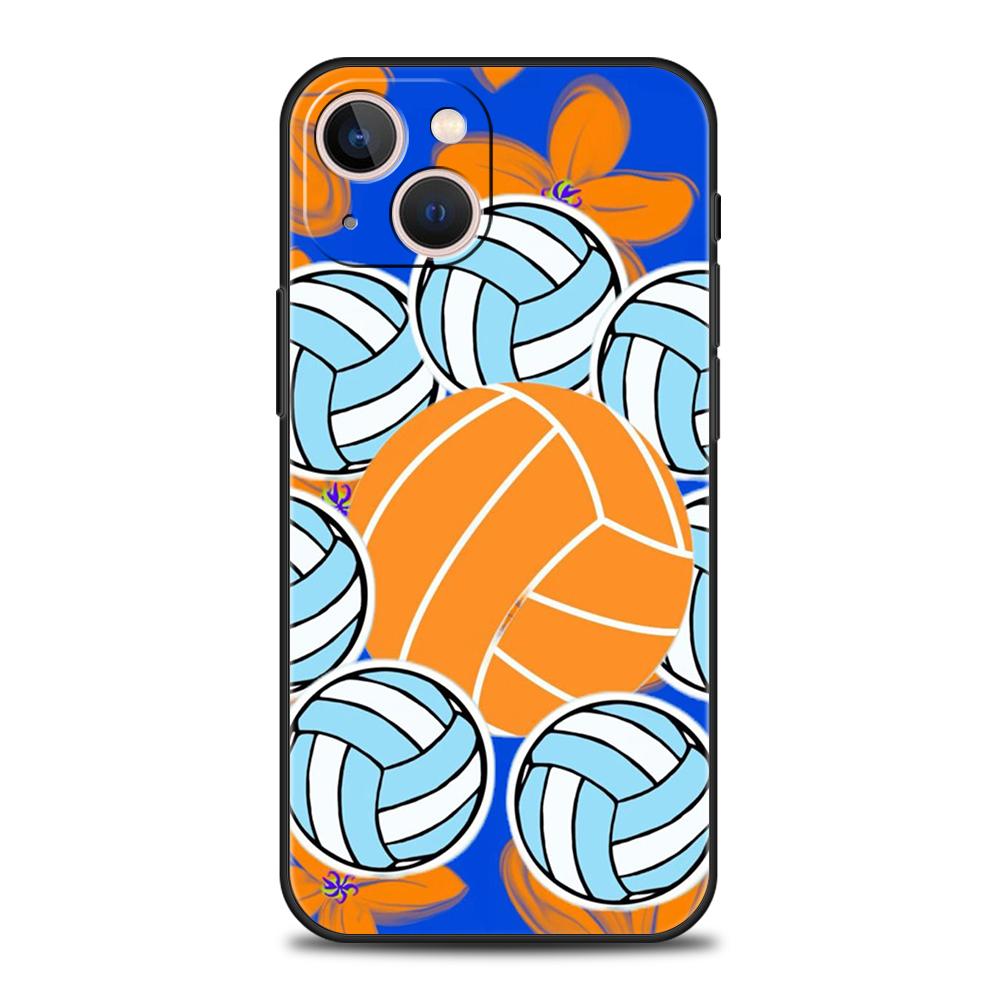 Volleyball Painted Phone Case Cover for iPhone 17 16 15 14 13 12 Pro Max 11 Pro Max 17 AIR Shockproof Soft TPU Shell Fundas Bags
