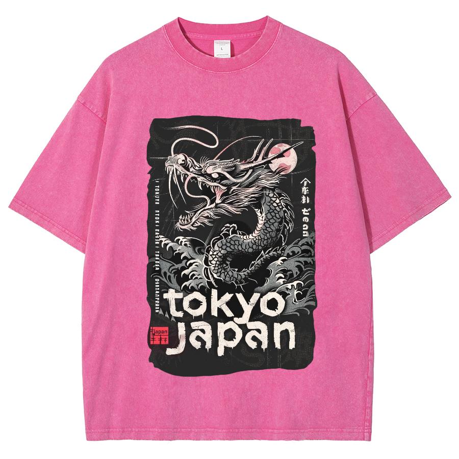 

Женская футболка в мультяшном стиле с принтом дракона в японском стиле, модный дизайн, стирка, свободная, с коротким рукавом, унисекс, хлопок, комфортный топ 2XL