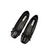 Small Inner Height Increase Square Head Ballet Single Shoes Women's 2025 Spring New Light Mouth Bow with Skirt Mary Jane Shoes