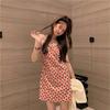 Suspender Dress New Summer Pure Desire Small French Cover Meat and Thin Temperament Sweet Spice Girl Floral Short Skirt