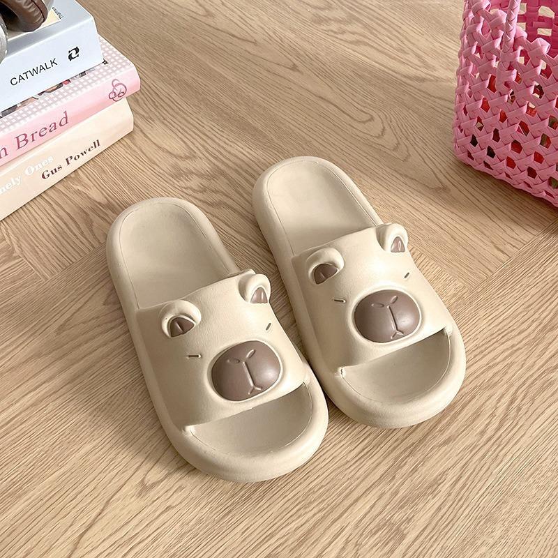 Children's cool slippers summer new middle-aged and older children's kapibara women's new couples wear non-slip sandals at home men