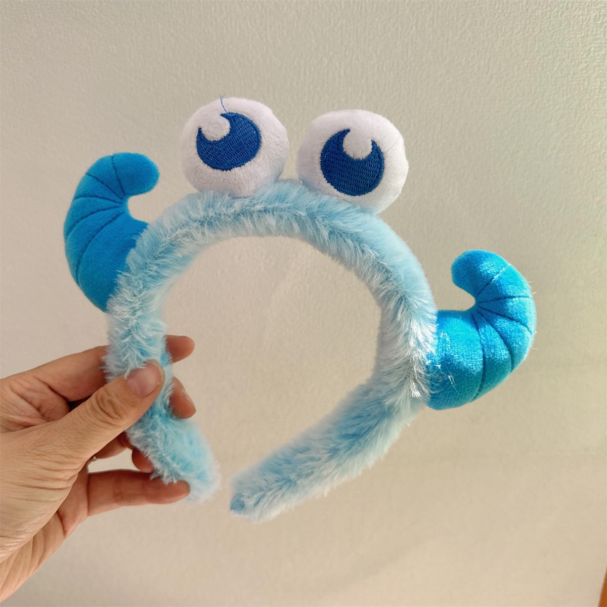 Dames Leuke Pluche Vos Oren Haarband Pluche Cartoon Dier Hoofdband blue