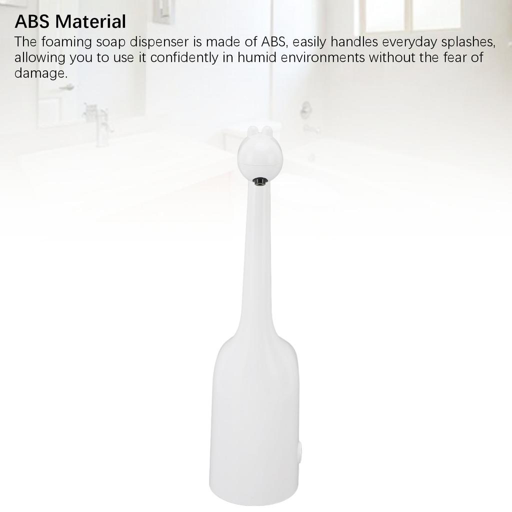 Automatic Soap Dispenser Touchless Foaming Soap Dispenser 200ml USB Rechargeable Adjustable Foam Soap Dispenser for Bathroom Kitchen Giraffe Shaped