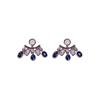Retro Flower High-end Earrings Women's Fashion Light Luxury Niche Temperament Versatile Stud Earrings Medium Antique Ear Jewelry