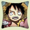 Anime One Pieces L-Luffy Pillow Covers Cartoon Sofa Decorative Home Double-Sided Printing Short Plush Cute Cushion Cover