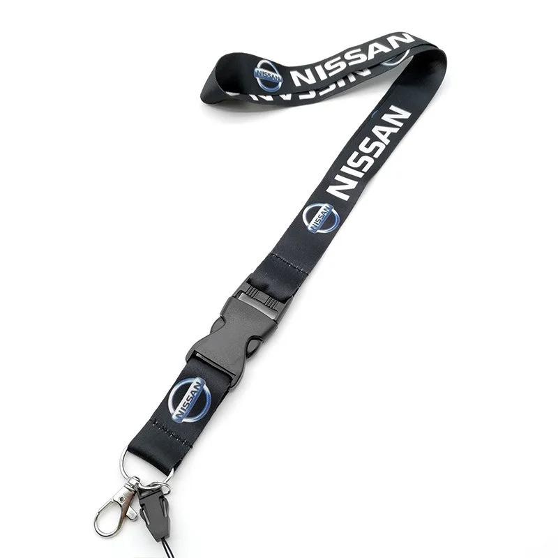 

Lanyard neck strap for id card Holders Office Neck Strings/Strap for Nissan X-trail Qashqai Note Juke Sentra Patrol Navara Micra чорний