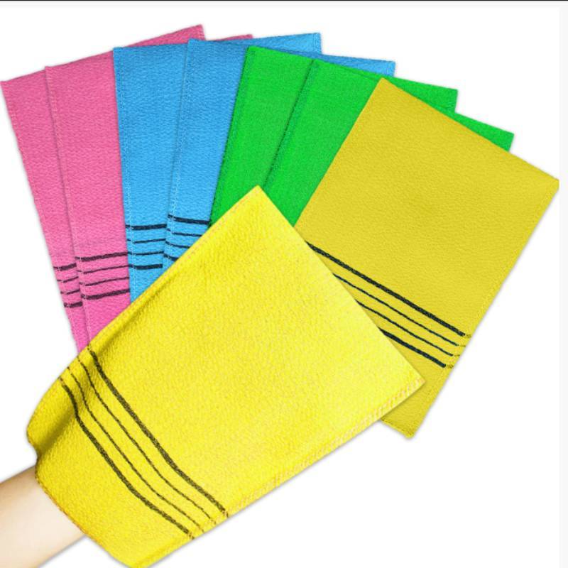 Long Bath Scrubbing Mitts With Durable Polyester And Silk Material For Home Spa And Body Exfoliation