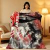 Music A-Akriila Throw High-Density Short Plush Blanket Soft Skin-Friendly for Sofa Nap Air-Conditioned Room
