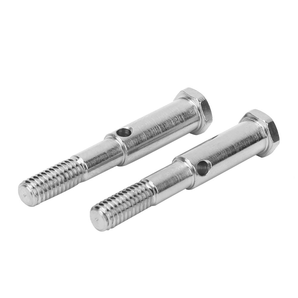 Metal Front Wheel Axle Accessory Fit for ECX Series 2WD RC Hobby Model 1 10 CarSilver