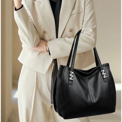Korean Pu Leather Shoulder Bag for Women 2026 Fashion Luxury Woman Tote Bag Vintage Brand Designer Large Female Handbags Purses