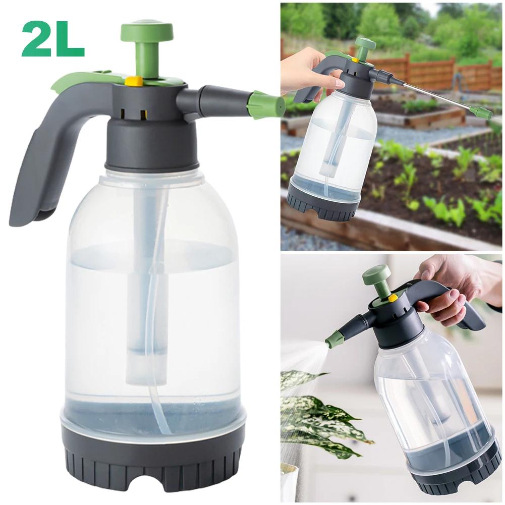 2L Hausgarten Luftdruck Sprühflasche Kanister Sprinkler Manuelle Luftpumpe Garten Desinfektion Wassersprüher zum Gießen von Blumen