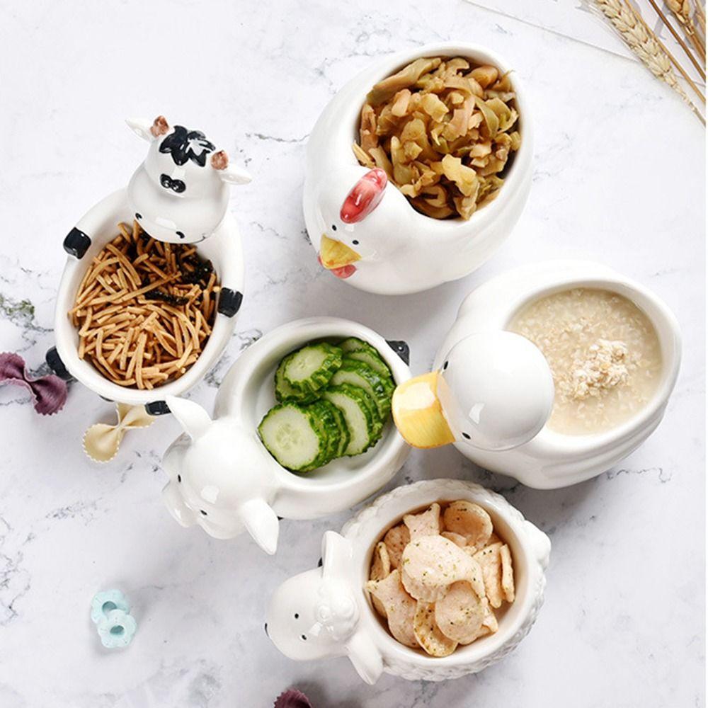 Anti-slip Bottom Carton Candy Dish Handmade Snack Serving Container Cute Appetizer Plates  Student