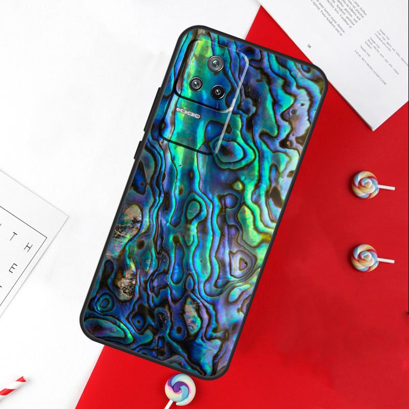 Abalone Sea Shell Texture Cover For Xiaomi 13T 11T 12T 14T Pro 13 14 15 Ultra POCO X7 Pro X3 X5 X6 F5 F6 M6 Pro Case