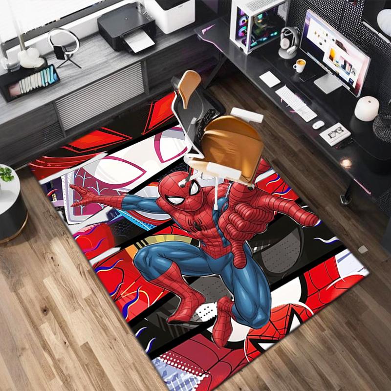 1PC Spider-Man Rug - home decoration Carpet For Living Room Bedroom Flooring Computer Chair Area Rug