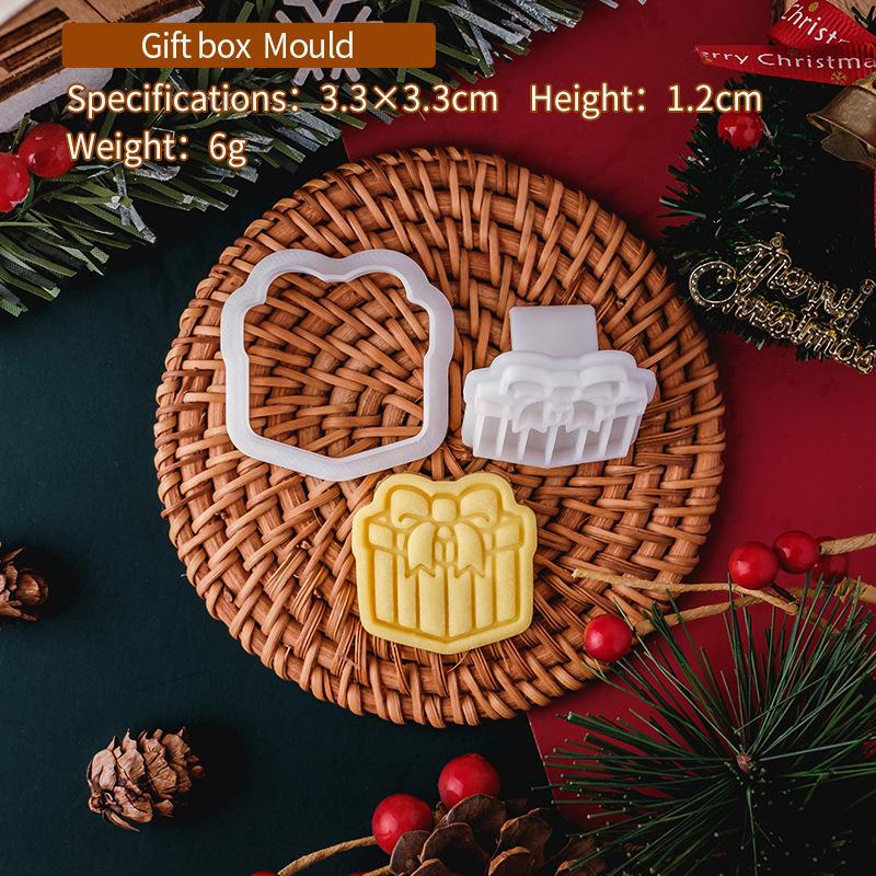 Christmas Series Cookie Mold Durable Cartoon Gingerbread Man Santa Claus Cartoon Mini Multi Style Home DIY Baking Tool