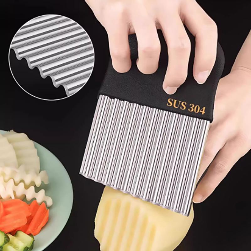 Wolf Potato Slicer Stainless Steel Corrugated Potato Slicer French Fry Cutter