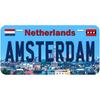 Vintage License Plates for Decoration Signs - Barcelona Paris London Amsterdam Metal Automotive Tag For Car Front