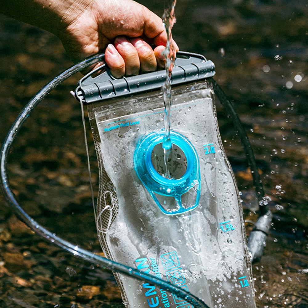 TPU Soft Flask Collapsible Sports Water Bottle Outdoor Foldable Water Bladder 2L Running Riding