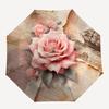 1pc Vintage Rose Nautical Map Umbrella with Plastic Handle,Compact & Stylish,Suitable for All Seasons Ptys26011