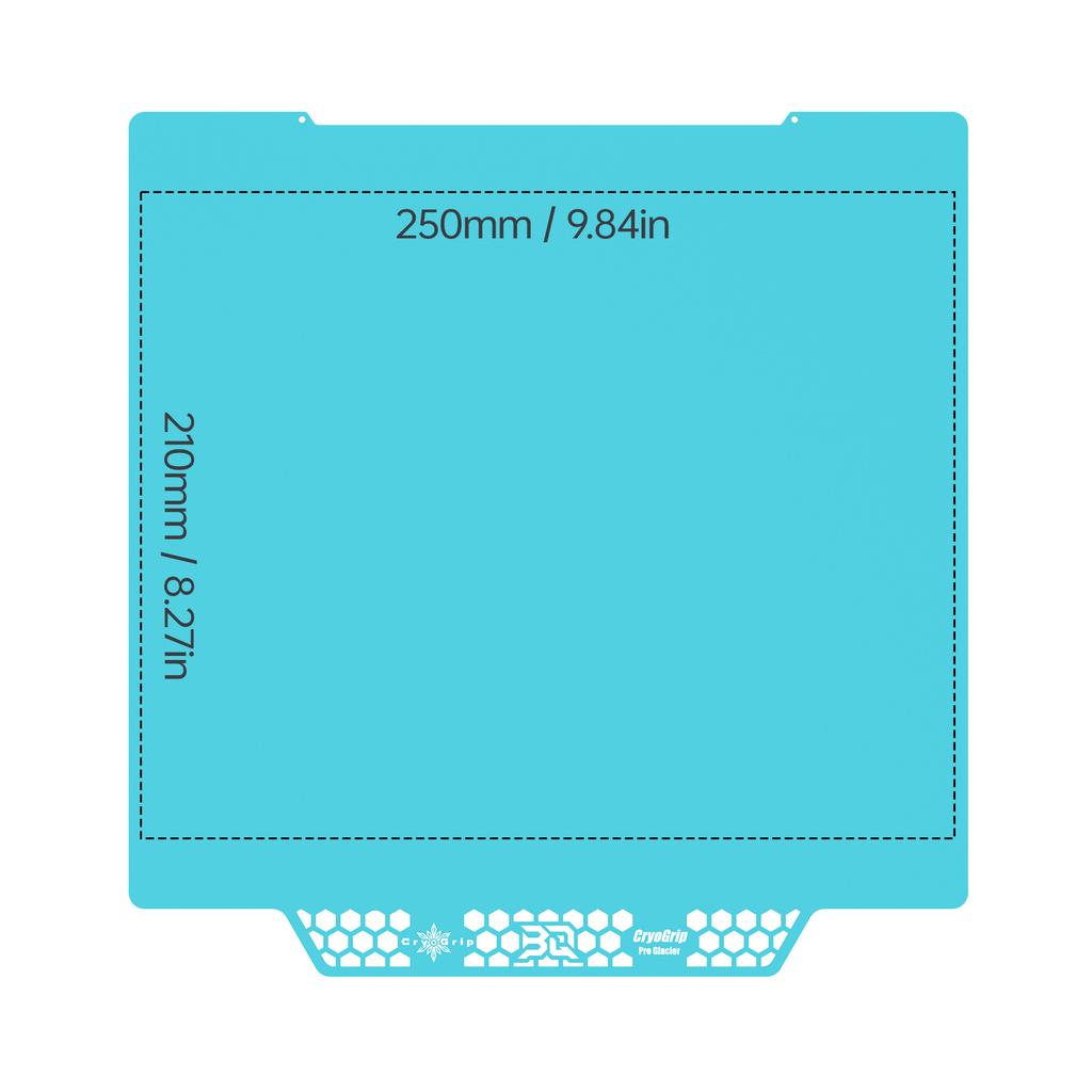 BIQU Panda Build Plate CryoGrip Pro Spring Steel Double Sided for BambuLab P1P P1S P2S A1 X1 H2D 3D Printer Adventurer 5M