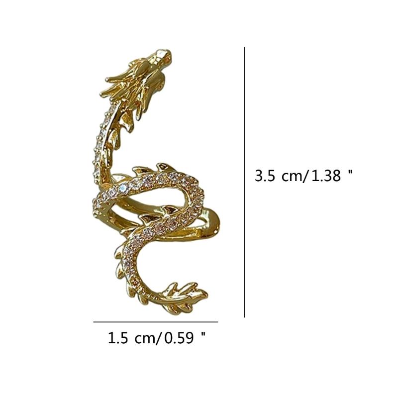 Unique Dragon Ear Cuff Adornment Stylish and Fashionable Clip On Earrings for Non Pierced Ears Dainty Ear Jewelry Charm