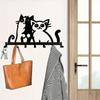 Metal Key Holder Wall Mount 7 Hook Rustproof for Keys Towels Coats Kitchen Bathroom Entryway Durable Pet Friendly Home Decor