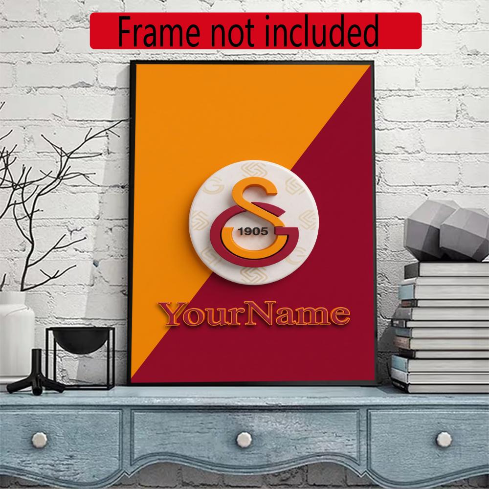 Galatasaray Customize Text Diamond Painting Round Diamond Mosaic Suitable For Beginners Diamond Painting Rhinestones Gift Frameless