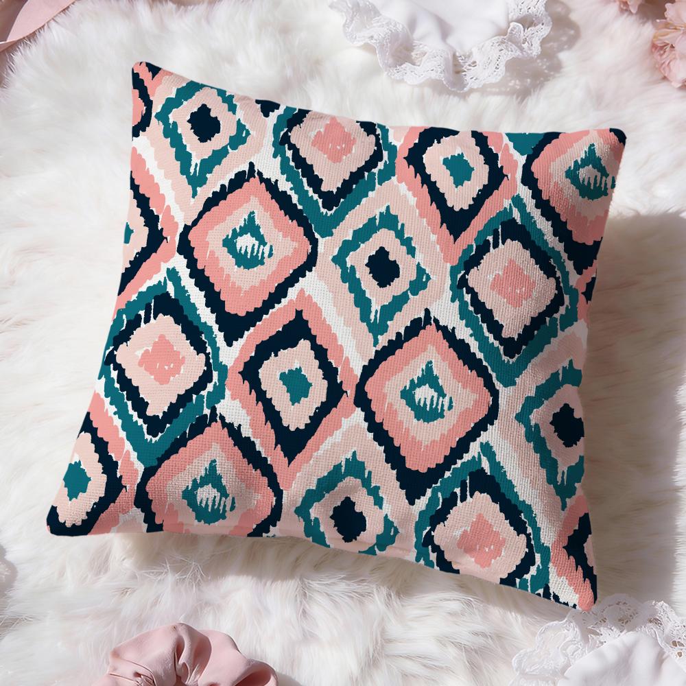 Bohemian pattern Cushion Cover Premium Comfort Reversible Pillow Cove -Two in One Design for Any Room & Car Interior