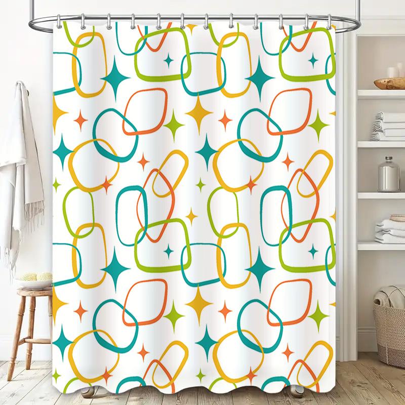 Home Shower Curtains for Bathroom Waterproof Fabric Modern Nordic Style Bathroom Curtains Shower Curtain 180x200