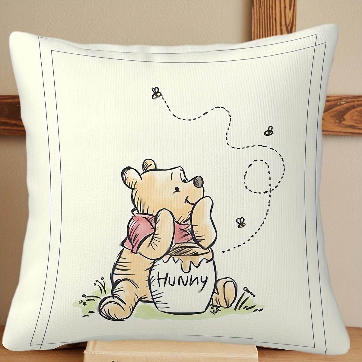 

Винни Пух Медведь Мультяшная Наволочка - Очаровательная и Уютная Наволочка на диванную подушку, украшение для дома в спальне 16x16Inch