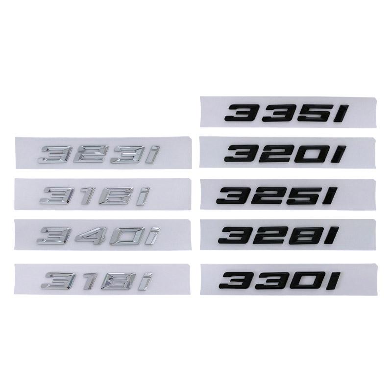 3D ABS Letters Car Rear Trunk Badge Emblem 316i 318i 320i 325i 328i 330i 335i 340i Logo For BMW F30 F31 G20 G21 G28 Accessories xn9